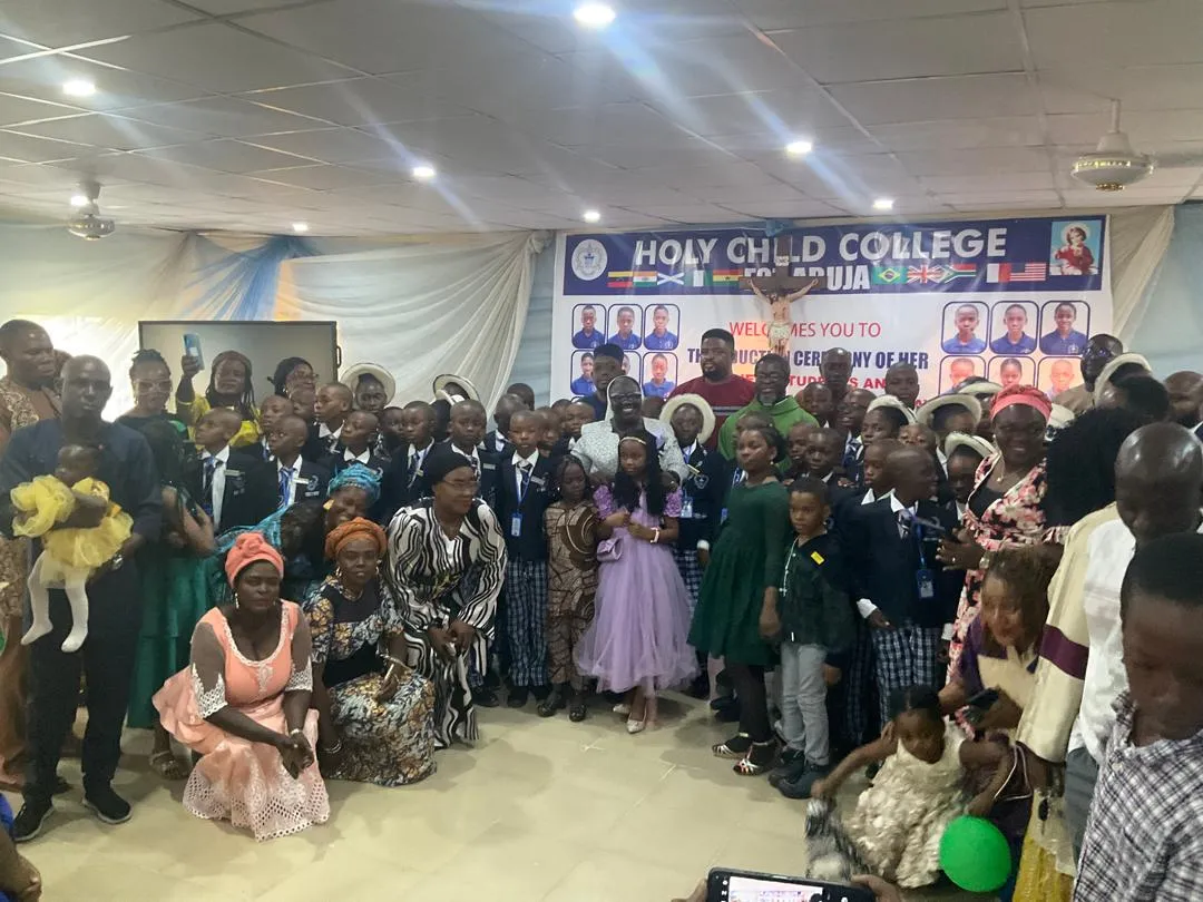 Students being inducted